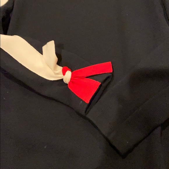 Prada black mock neck sweater w/cream stripe WOT - Picture 5 of 6